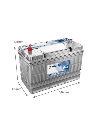 Varta H17 12v 105 Ah 800a Promotive Slı Akü Üretim Tarihi:2026