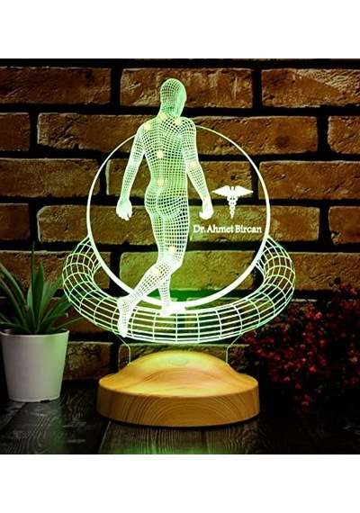 Tedavi Doktoru Fizyoterapist Ortopedi Doktoru Hediyesi 3d Led Lamba Diğer