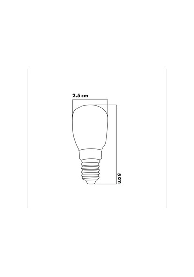 Opal Cam 2 W 3000k E14 Led Ampul 5'li Erd-290