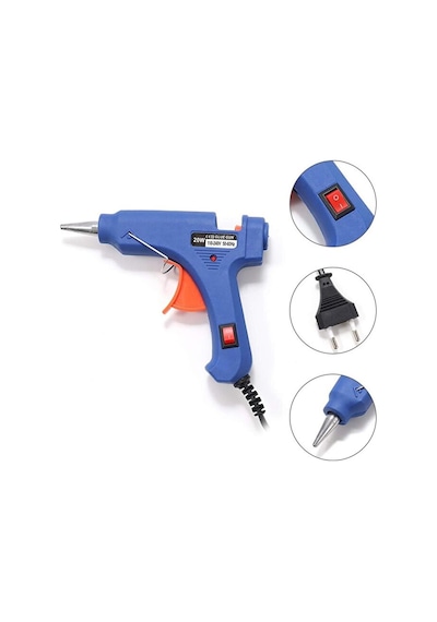 20 Watt Sıcak Silikon Tabancası Şeffaf Mum Yapıştırıcı Tabanca 10