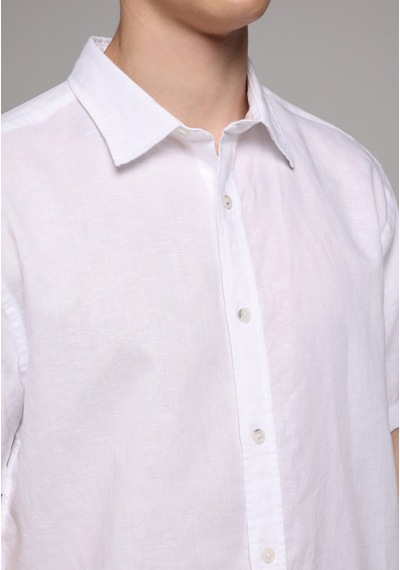 Colin's Colins Regular Fit Shirt Neck Düz Erkek Beyaz Uzun Kol Gömlek Cl1080097 Q1.v2 Wht