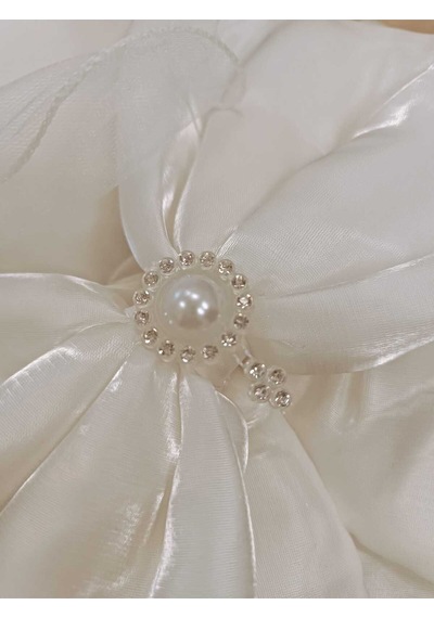 Kumru Kristal Kı Bebek Kundağı Unisex Bebek Dış Kundak Battaniyesi Hastane Çıkışı Kundak Battaniye Ekru