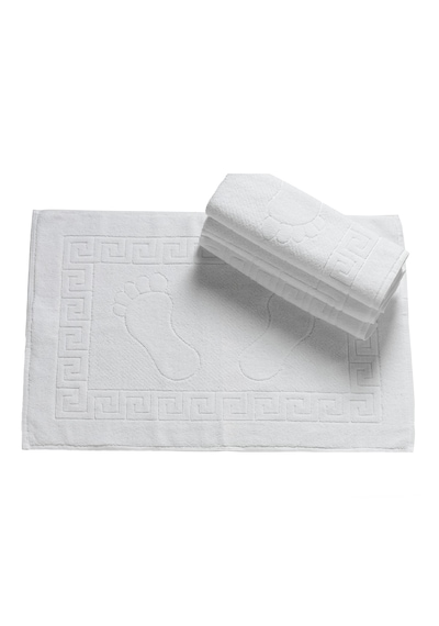 Beyaz Ayak Havlusu 250 Gr 6'lı Set 50x70 Cm Beyaz