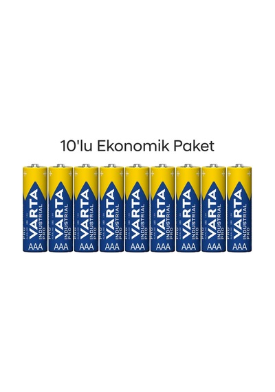 Varta Endüstriyel Pro Aaa 4003 Kalem Pil 10 Lu Paket