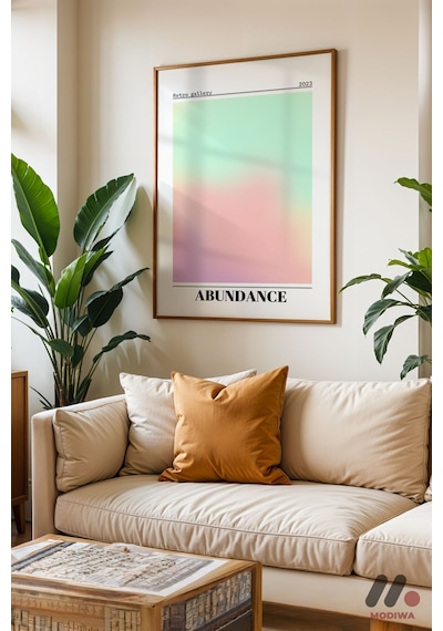 Abundance Aura Posteri, Ahşap Çerçeveli Duvar Tablosu - Kişiye Özel Hediye