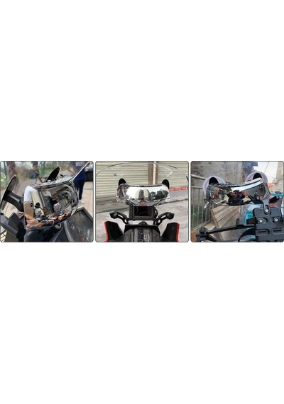 Motosiklet Dışbükey Ayna Unıversal Scooter Ve Vitesli Model 180 Derce Geniş Görüş Açılı Lens