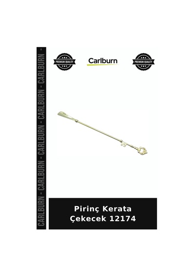 Carlburn Özel Üretim Ayakkabı Çekeceği Aksesuar Pirinç Kerata Çekecek 12174