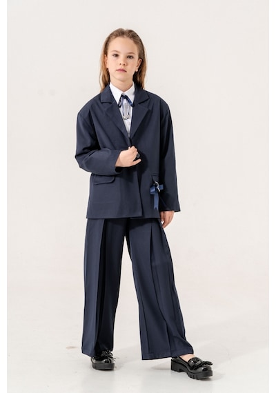 Giyicem Kız Çocuk Blazer Ceket 6600 Lacivert