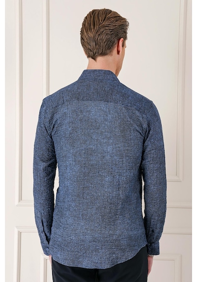 Efor Kapaklı Cep Batik Desenli %100 Pamuk Çıtçıtlı Lacivert Gömlek G 1569 Lacivert Efor Kapaklı Cep Batik Desenli %100 Pamuk Çıtçıtlı Lacivert Gömlek G 1569 Lacivert
