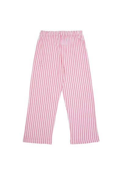 U.S. Polo Assn. Kız Çocuk Fuşya Çizgili Pijama Takımı 50318940-VR023