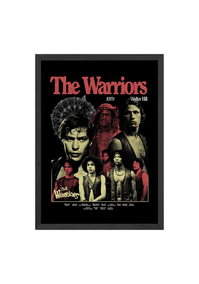 The Warriors Siyah Ahşap Çerçeveli Poster, Film Duvar Tablosu
