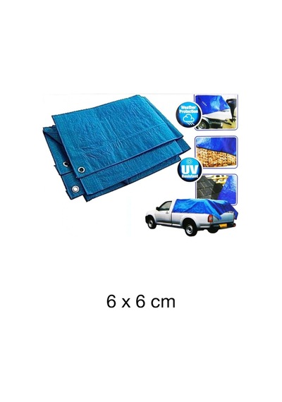 6 X 6 Ebatlı Branda Mavi
