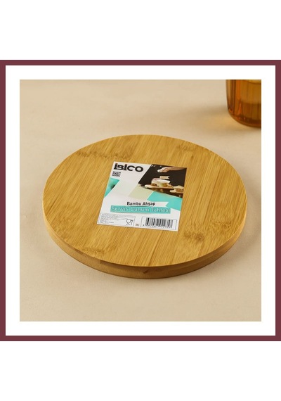 Storeşahin Ayaklı Bambu Sunum Tepsisi 24.5 Cm Shn0720