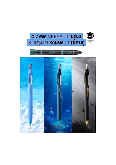 0,7 Mm Versatil Uçlu Kurşun Kalem Seti + 1 Tüp Uç W-5144 Writech Diğer