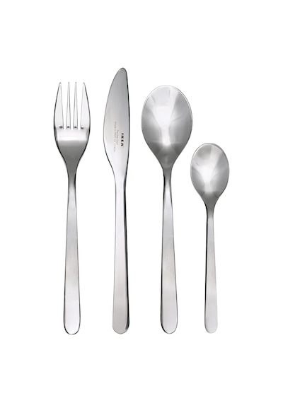 Ikea Foernuft Çatal Bıçak Takımı 24 Parça Paslanmaz Çelik, Silver, 22 X 14 X 4 Cm Sku: Smg8690010584038 Abanoz