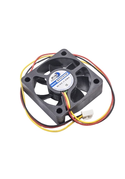 50x50x15mm Dc 12 Volt 0.08 Amper 3 Pin Sessiz Fırçasız Motor 3d Printer Kare Fan
