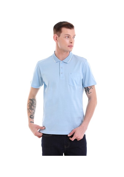 Hatemoğlu Mavi Regular Fit Cepli Polo Yaka Merserize Pamuk T-Shirt 3536102 Mavi Hatemoğlu Mavi Regular Fit Cepli Polo Yaka Merserize Pamuk T-Shirt 3536102 Mavi