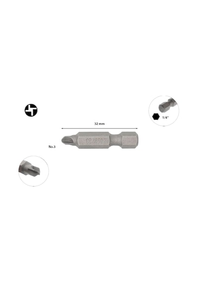Ceta Form TorqSet Uçlu Bits No 3 x 32MM Cb860303 