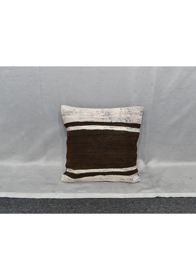 Zehra Abla Halı Yeni El Dokuma Dekoratif Kilim Kırlent Yastık Kılıfı 6822 Çok Renkli