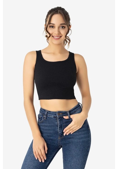 Terrien Delux Serisi Spor Sokak Modern Kadın Pamuklu Kaşkorse Bisiklet Yaka Crop 3'lü Set Beyaz Siyah Gri