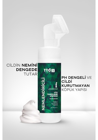 Tto X Nemlendirici Yüz Temizleme Köpüğü 200 Ml Hyaluronik Asitli Tüm Cilt Tipleri Için Günlük Kullanım