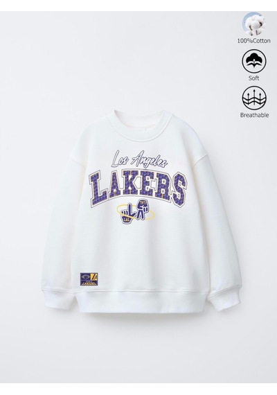 Seabubbles Lakers Çocuk Sweatshirt St09535 BEYAZ