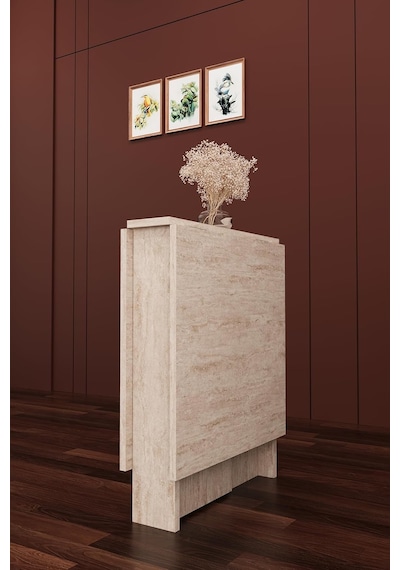 Ayrex Asra Trend Sidon Desen Km-32 Ultra İnce Katlanır Masa 133x60 Cm 17 Cm Kapalı Genişlik 6 Kişilik Yer Tasarrufu Genel