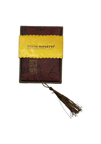 Silvio Monetti  Benzinli Çakmak Kabartma Desenli Altın Sarısı Gümüş Gri 109187