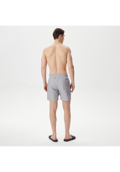 Nautica Nautıca Erkek Lacivert Standart Fıt Mayo Şort Çizgili T45343t