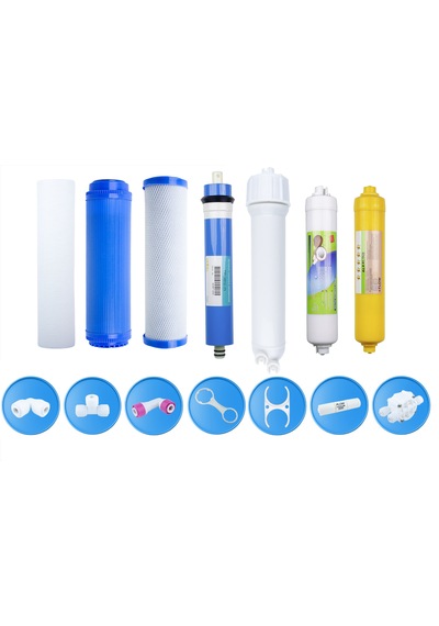 Açık Kasa Su Arıtma Cihazı Membranlı 6'lı Filtre Set Ve