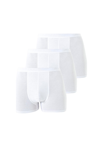 Arma Yıldız Erkek Beyaz Bambu Boxer 3'lü Paket Beyaz