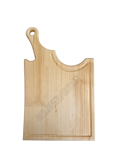 Balta Doğal Ahşap Sunum Tabağı Ahşap Sunumluk Beyaz Çam Boy:45cm En:27cm