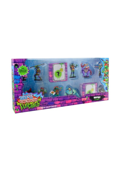 Tmnt Figürlü Kalem Başlığı 12'li Paket Model 1 Nt2080