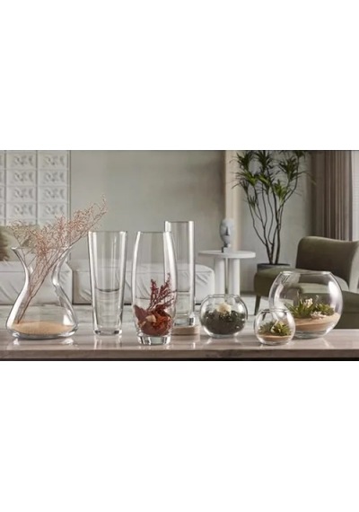 160 Mm Botanica Vazo - Tekli Hediyelik Kutu Açık Ahşap