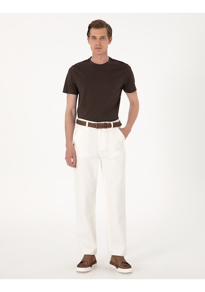 Pierre Cardin Erkek Ekru Pantolon Jean 50305226-vr019 Ekru