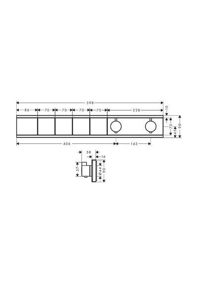 Hansgrohe Rainselect Ankastre Termostat 4 Çıkış İçin Krom Krom