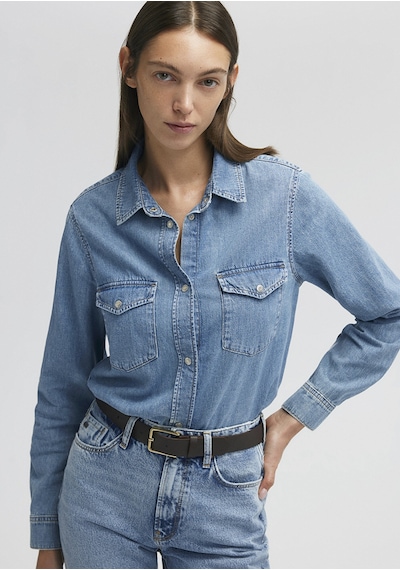 Mavi - Merida All Blue İndigo Mavisi Jean Gömlek 1210662-86492 Mavi