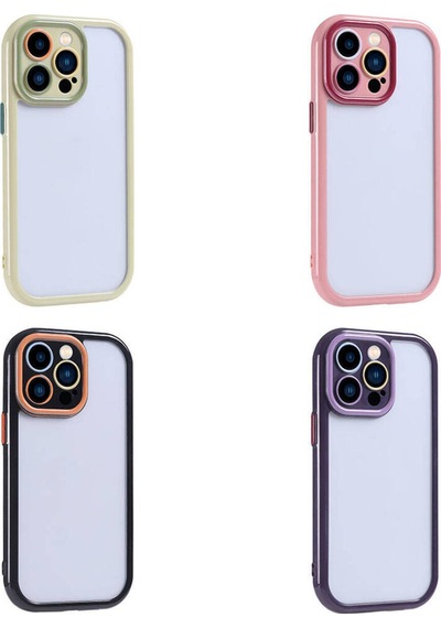 Apple İphone 15 Pro Max Uyumlu Renkli Tasarımlı Kamera Korumalı Lüx Silikon Kılıf