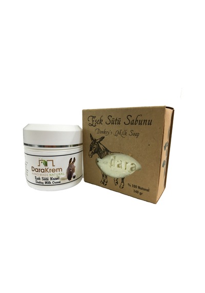 Dara Sabun Eşek Sütü Kremi 50 ML + Doğal Eşek Sütü Sabunu