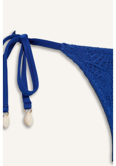 Defacto Regular Fıt Nakışlı Brode Bikini Alt B6895ax26smbe114 Mavi-be114