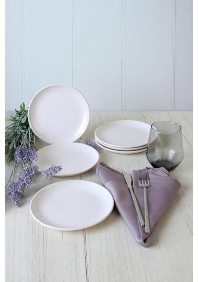 Beyaz Delta Pasta Tabağı 17 Cm 6 Adet 006 Çok Renkli