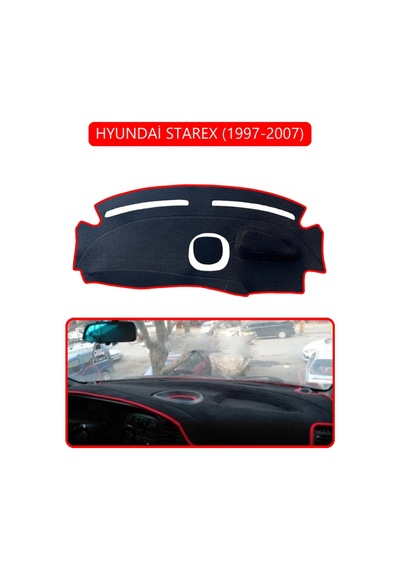 Hyundai Starex 1997-2007torpido Koruma Halısı Kırmızı Kenar