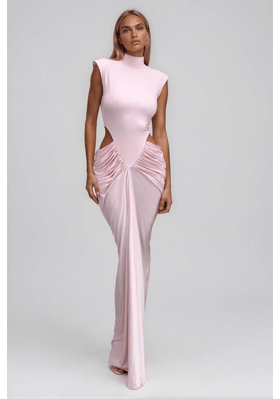 Arisa Kolsuz Maxi Elbise - Pembe
