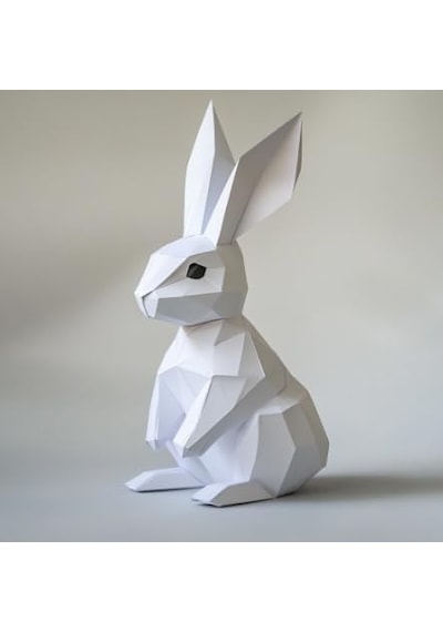 Tr Housetrend Modern Minimalist Tavşan Biblo Modern Low Poly Bunny Diğer