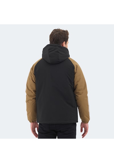 Slazenger HINOX Erkek Kapüşonlu Siyah Mont & Kaban