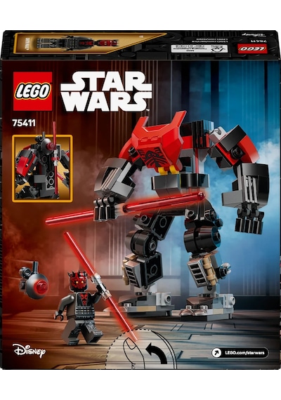 LEGO® Star Wars: Klon Savaşları Darth Maul™ Robotu 75411 - 6 Yaş ve Üzeri Çocuklar için Yaratıcı Oyuncak Yapım Seti (143 Parça)