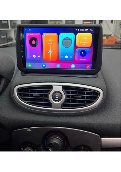 Renault Clio 3 İle Uyumlu Android 2+32gb Multimedya Carplay Kamera Ips 9"