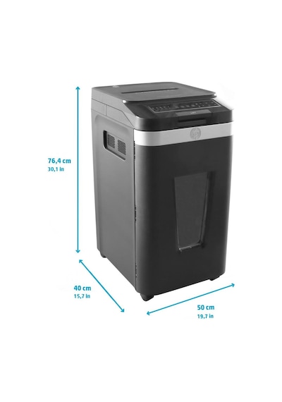 Hp Pro Shredder Auto 400mc Otomatik Beslemeli 400 Sayfa Evrak İmha Makinesi-p5-mikro Kesim-2x12mm-53lt