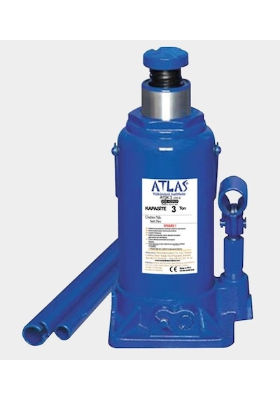 Atlas Atşk3 Hidrolik Şişe Kriko Kollu 3 Ton