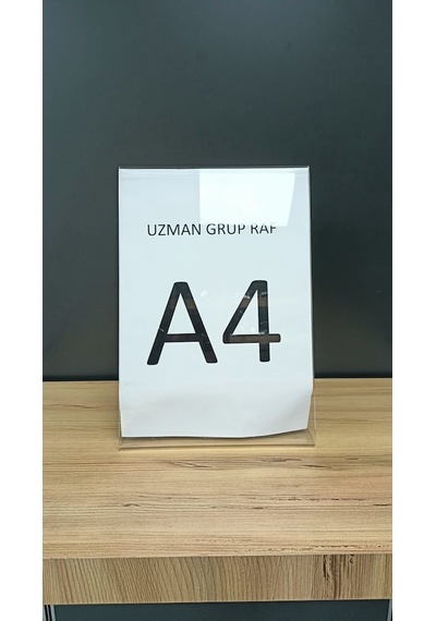 Uzmangrupraf Uzman Grup Raf A4 Pleksi Fiyat Etiketliği - 3'Lü Paket - L Tipi-